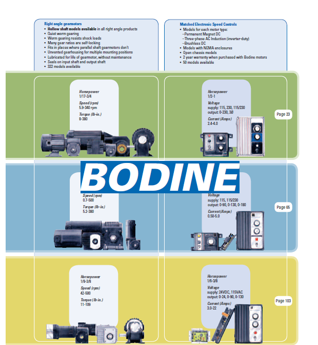 bodine小型电机齿轮电机电机控制器smallmotorgearmotormotorcontrols