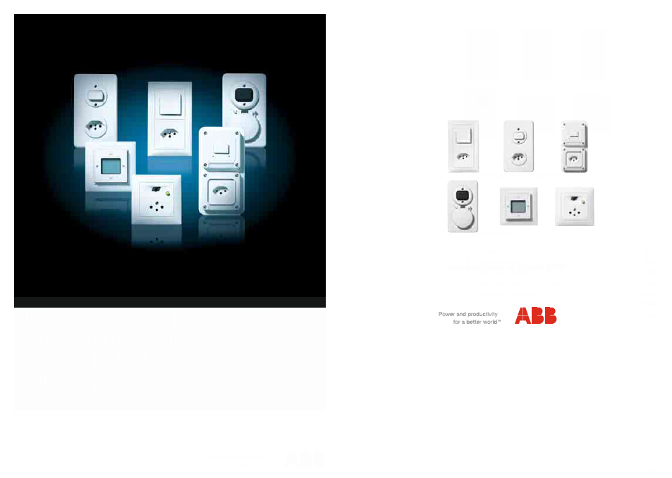 ABB开关和插座系列产品Switch and socket series products (BSRO)