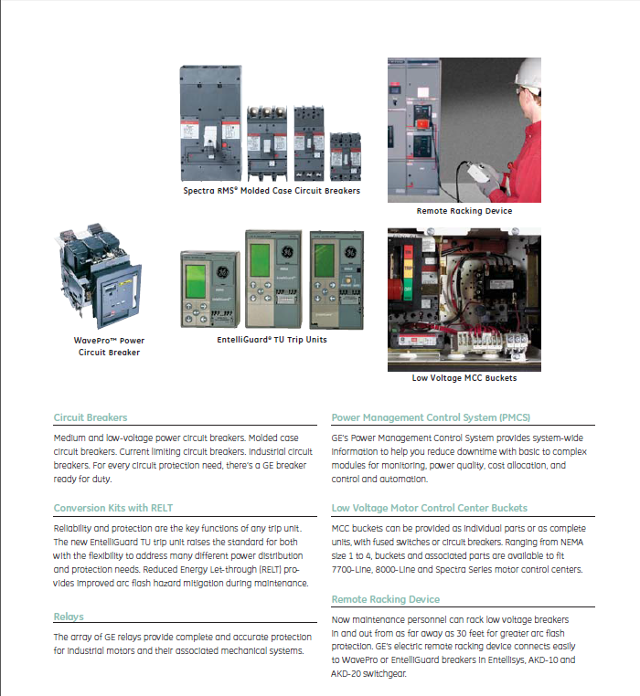 GE 断路器及开关柜维修备件Circuit breaker and switchboard maintenance spare parts