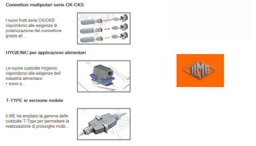 ILME 电气连接产品Electrical connection products